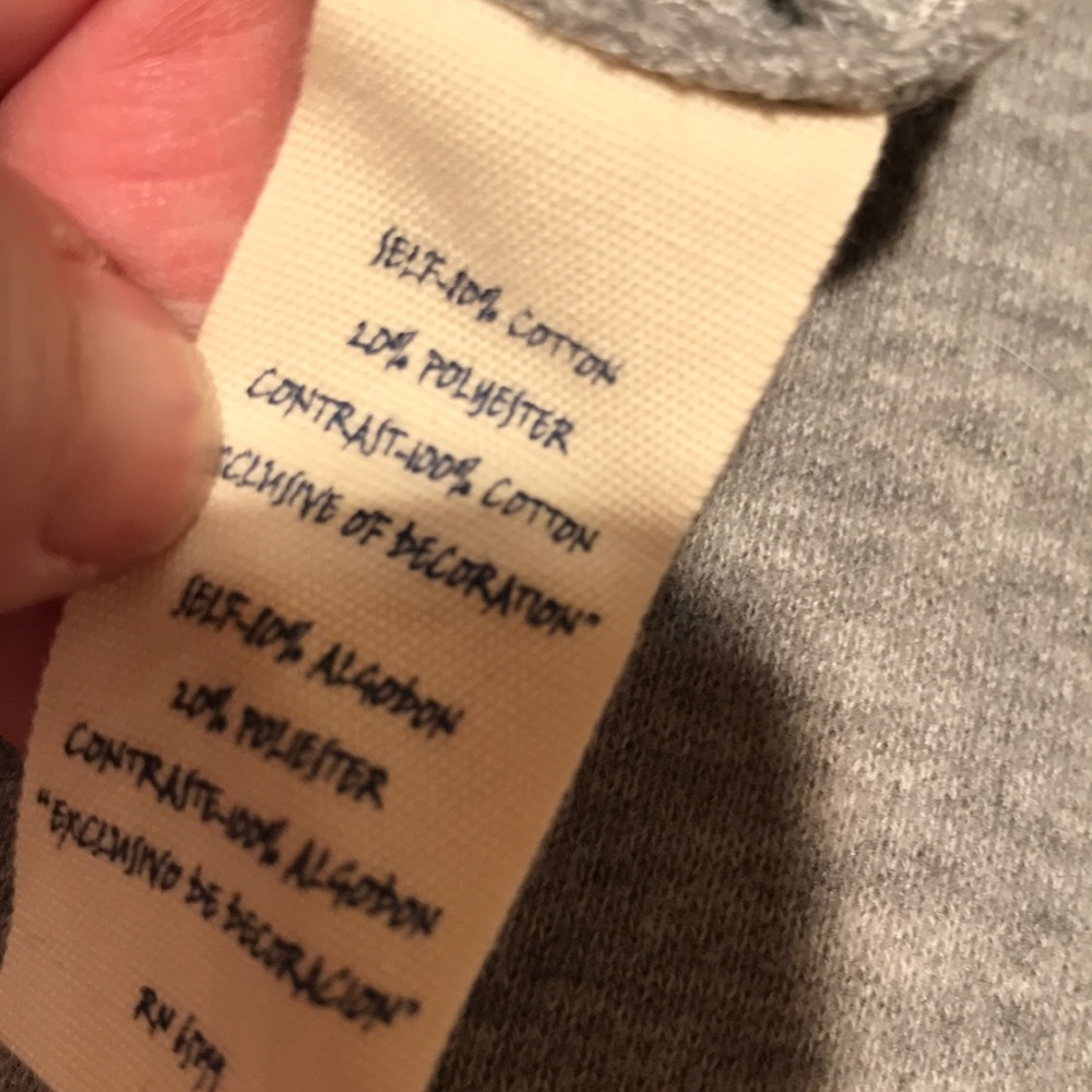 NWT lsenboyle bling peace sign hoodie L buttons - Picture 7 of 8